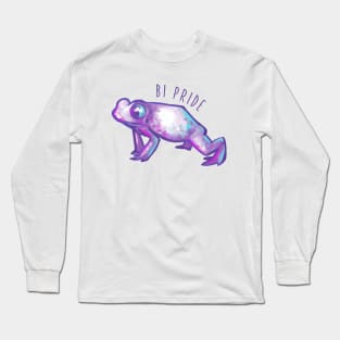 Pastel Bi Pride Frog Long Sleeve T-Shirt